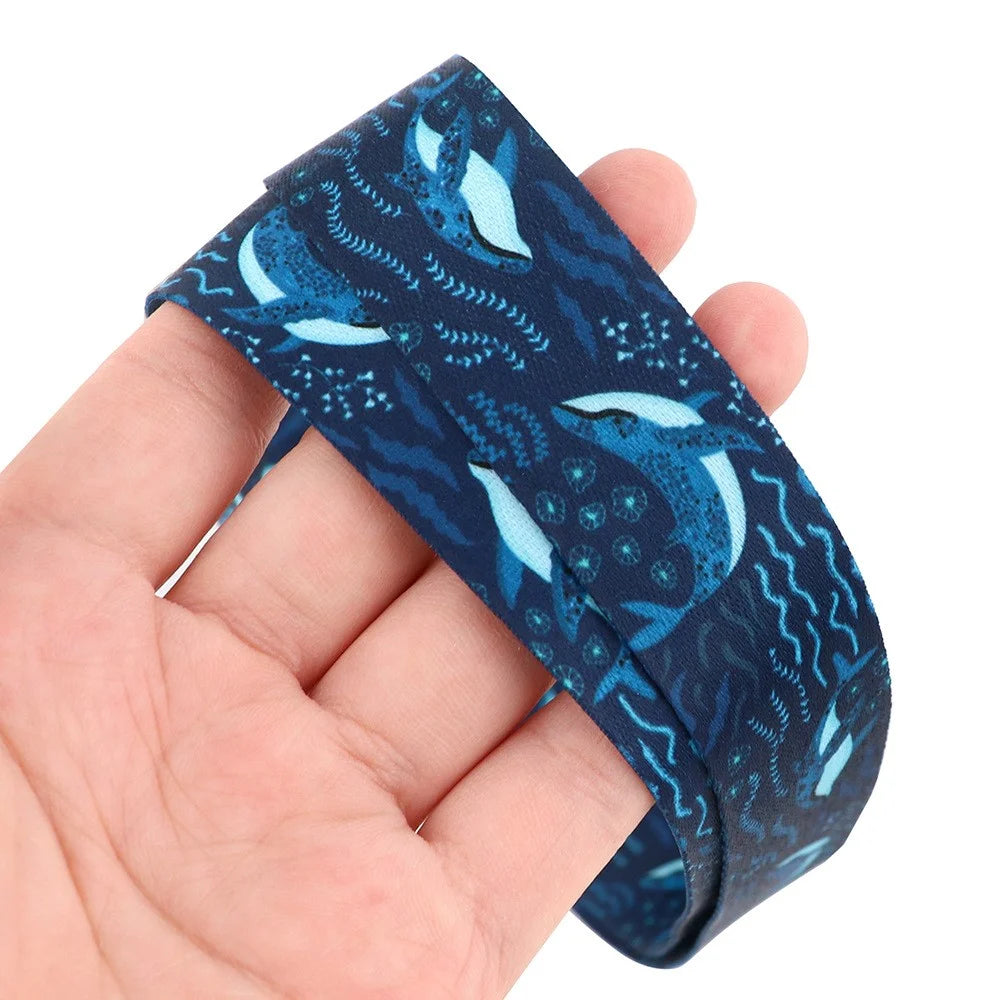 Universal Phone Lanyard Shark Whale Pattern Rope Keychain ID Badge Card Holder Nylon Neck Strap - AL438-4 - 2