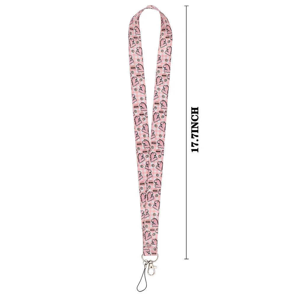 Cute Dinosaur Pattern Phone Lanyard Universal Nylon Neck Strap Rope for ID Badge Keychain Camera - AL657-1 - 3
