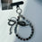 Butterfly Bow Phone Charm 26cm Short Beaded Phone Lanyard Mobile Strap with Tether Tab - Style 1 - 1