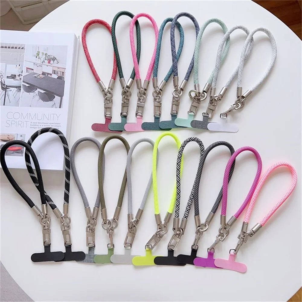 Copper Buckle Phone Lanyard 26cm Phone Wristlet Anti Theft Strap with Tether Tab - Style 1 - 4