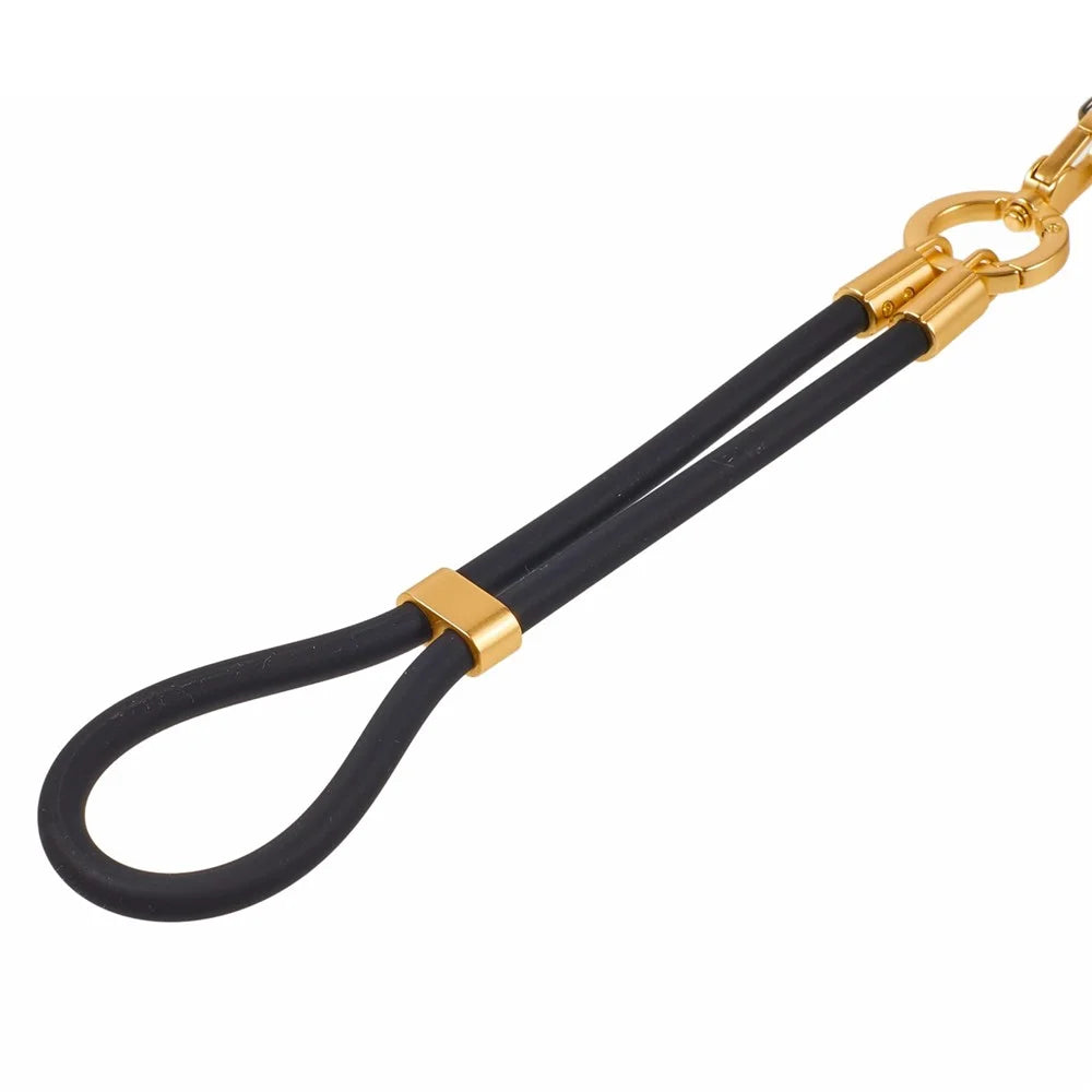30cm Silicone Phone Lanyard Short Strap Adjustable Cord with Tether Tab - Black - 4