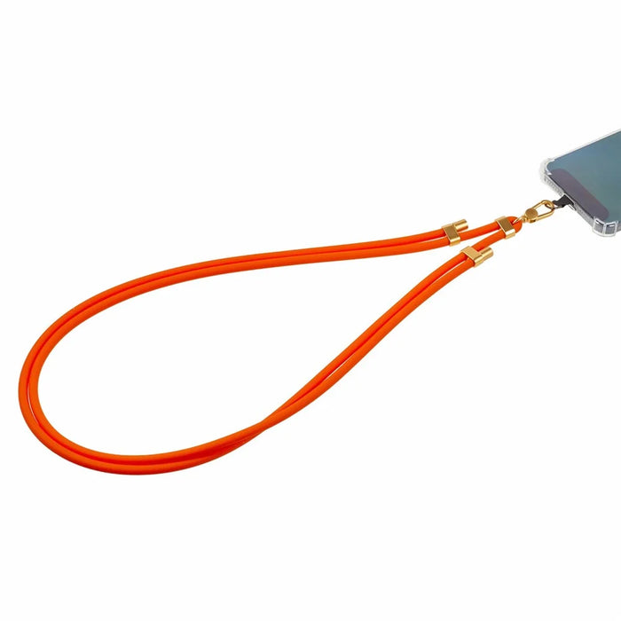 150cm Silicone Phone Lanyard Adjustable Neck Strap with Tether Tab - Red - 2