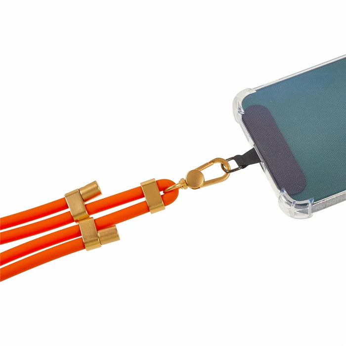 150cm Silicone Phone Lanyard Adjustable Neck Strap with Tether Tab - Red - 5