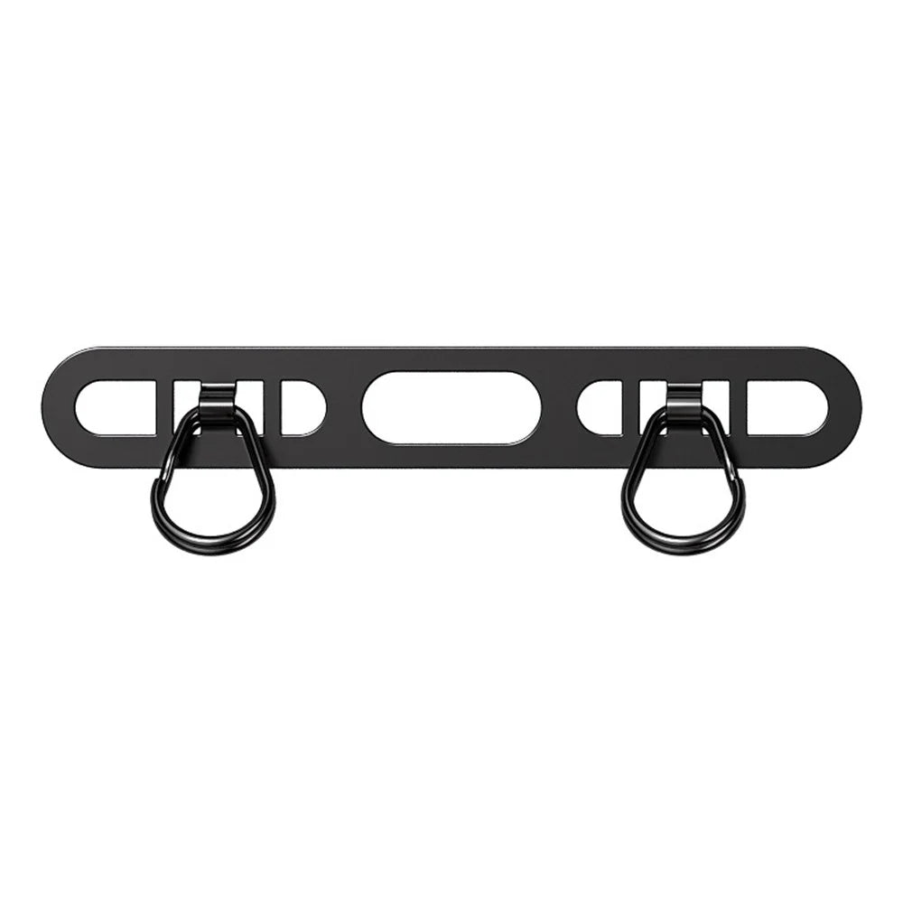 Phone Wrist Strap with Stainless Steel Tether Tab Double Buckle 360° Rotation Cell Phone Hand Lanyard - Black - 2