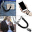 Retractable Phone Lanyard Universal Stretchy Wrist Strap with 2 Transparent Tether Patch - Black with 2 Transparent Tether Patch - 7