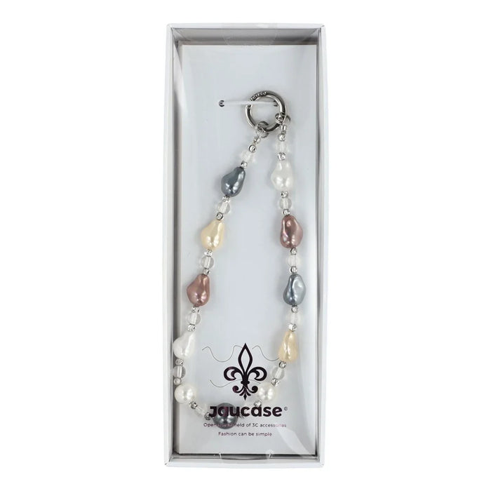 JAUCASE XA018 Baroque Pearl Phone Chain with Tether Tabs Stylish Portable Lanyard 30cm Length - 2