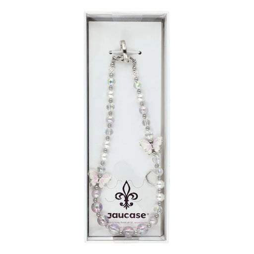 JAUCASE AJ033 Crystal Butterfly Phone Chain with Tether Tabs Colorful Beads Strap 30cm Length - 2