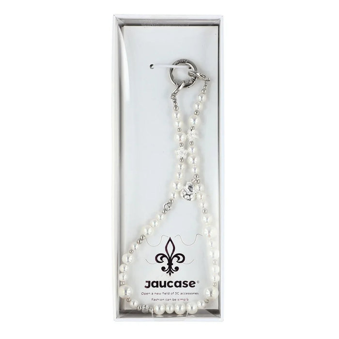JAUCASE AJ040 Lucky Series Phone Chain with Tether Tabs Fluorescent Beads Civet Cat Charm Strap 30cm - 2