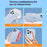 Mini Phone Case Tether Tabs Ultra Thin Metal Phone Lanyard Patch for Silent Hole / Charging Port - Silver - 2