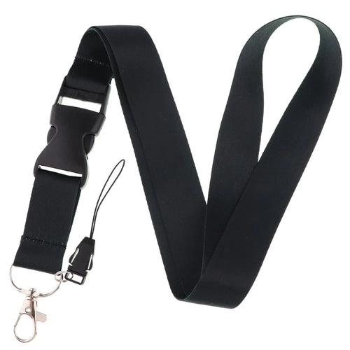 Solid Color Phone Lanyard ID Card Holder Neck Strap Mobile Phone Tag Key Chain - AL948 - 1