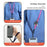 8mm Detachable Phone Strap Crossbody Neck Lanyard with Phone Tether Tabs for Outdoor - Black White - 4
