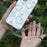 YISIXICI SJL0005 White Crystal Charm Bracelet Heart Design 8mm Round Bead Phone Wrist Lanyard - 6