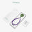 YISIXICI SJL0008 Phone Charms Hand Strap 8mm Round Bead Amethyst Fluorite Flower Design Lanyard - 7