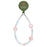 YISIXICI SJL0011 8mm Polygonal Bead Bracelet Heart Design Morgan Stone + Pink Crystal Phone Charm Wrist Lanyard - 1