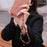 YISIXICI SJL0016 8mm Polygonal Bead Bracelet Heart Design Tiger Eye Stone Phone Charm Wrist Lanyard - 5