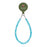 YISIXICI SJL0019 Natural Amazonite Charm Bracelet 8mm Round Bead Phone Wrist Lanyard - 1