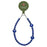 YISIXICI SJL0024 Lapis Lazuli Charm Bracelet Heart Design 8mm Round Bead Phone Wrist Lanyard - 1