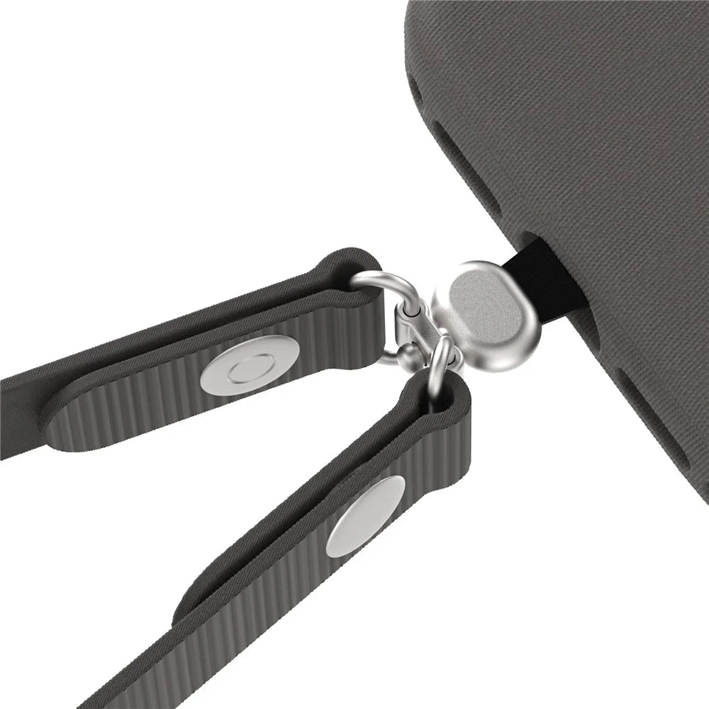 Quick Release Phone Lanyard Compatible with iPhone 17 Case Detachable Magnetic Buckle Neck Strap - Black - 6
