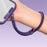 30cm Upgraded Phone Wrist Strap Self Locking Anti Drop Lanyard with Stainless Steel Tether Tab for Mobile Phone - Dark Purple - 2