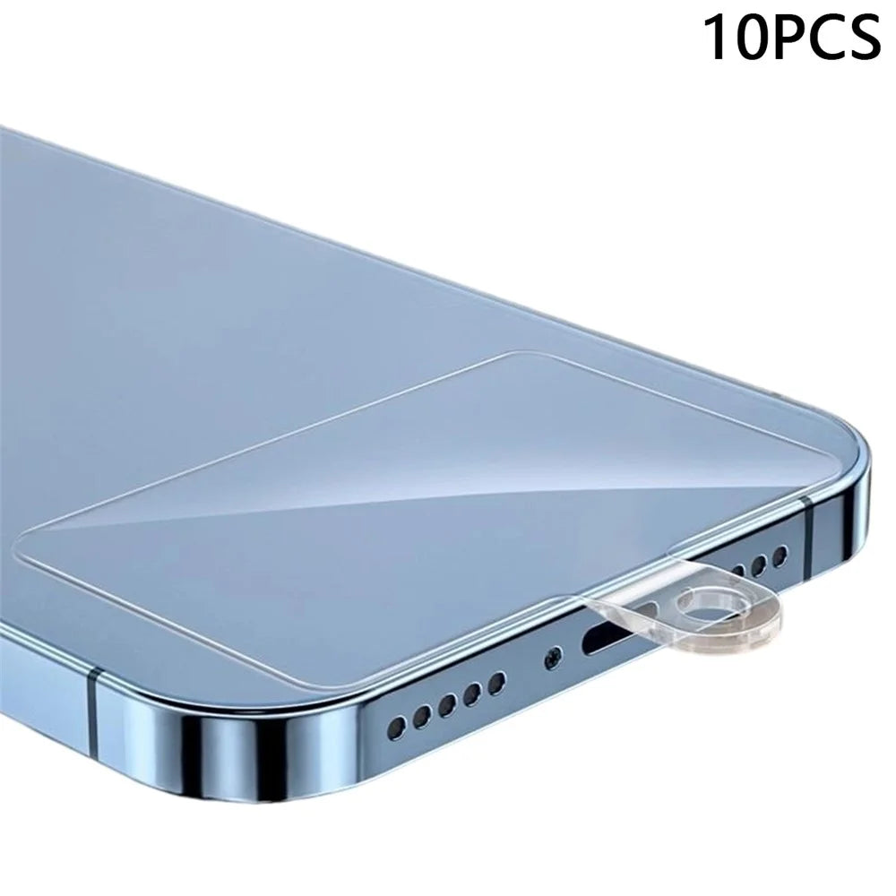 10Pcs 55 x 35mm Clear TPU Phone Tether Tab for Phone Case Ultra Thin Cellphone Lanyard Patch with Round Hole - 1