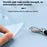 55 x 90mm Clear TPU Phone Tether Tab for Phone Case Ultra Thin Cellphone Lanyard Patch with D Ring Buckle - 2