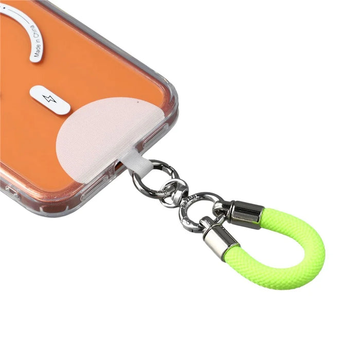 Universal Lanyard Attachment Phone Short Strap with 360° Rotatable Metal Hook and Tether Tab - Green - 2