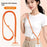 80 - 150cm Adjustable Phone Lanyard Neck Strap Crossbody Long Strap with Silicone Hanging Hole - Orange - 2