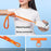 80 - 150cm Adjustable Phone Lanyard Neck Strap Crossbody Long Strap with Silicone Hanging Hole - Orange - 3