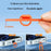 80 - 150cm Adjustable Phone Lanyard Neck Strap Crossbody Long Strap with Silicone Hanging Hole - Orange - 4