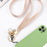 Cell Phone Lanyard Universal Neck Strap Ball Pendant Braided Chain Holder - Green - 3