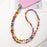 120cm Beaded Phone Lanyard Colorful Heart Charm Crossbody Phone Strap Chain Strap with Tether Tab - 1