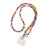 120cm Beaded Phone Lanyard Colorful Heart Charm Crossbody Phone Strap Chain Strap with Tether Tab - 2