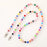 120cm Crossbody Lanyard Creative Billiard Ball Number Beaded Phone Charm Keychain Chain Strap - 1