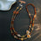 120cm Vintage Phone Lanyard Beaded Strap Crossbody Phone Chain Bag Strap with Tether Tab - Leopard - 1