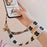 Mobile Phone Lanyard Bear Prints Cotton Phone Strap Pendant Phone Tether Lanyard Key Chain Strap - Khaki - 5