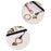 V Texture Detachable Keychain Rope Phone Neck Strap ID Card Holder Lanyard Cell Phone Strap - Pink - 6