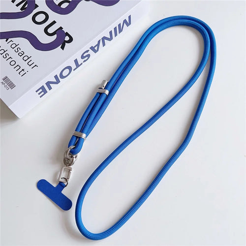 75cm Cellphone Lanyard 8mm Diameter Adjustable Braided Nylon Rope with Tether Tab for Mobile Phone - Style 1 - 1