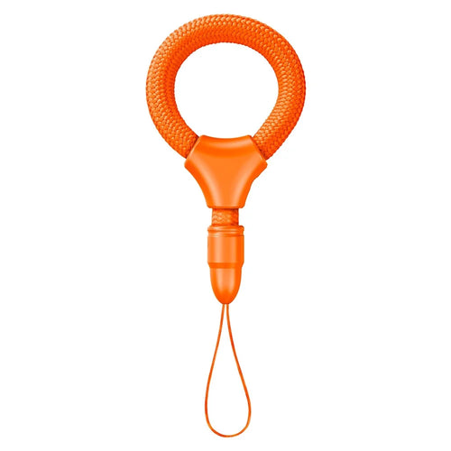 10cm Mini Finger Ring Rope Self-locking Phone Lanyard Adjustable Anti-drop Strap for Smartphone - Orange - 1