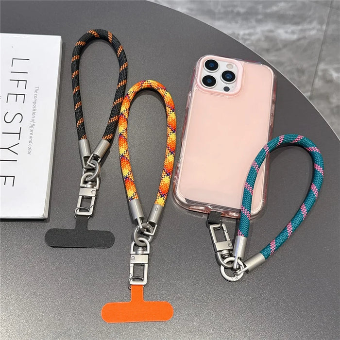 26cm Phone Lanyard Charm Woven Rope with Tether Tab Anti-Drop Wrist Strap for Mobile Phone - Style 1 - 2