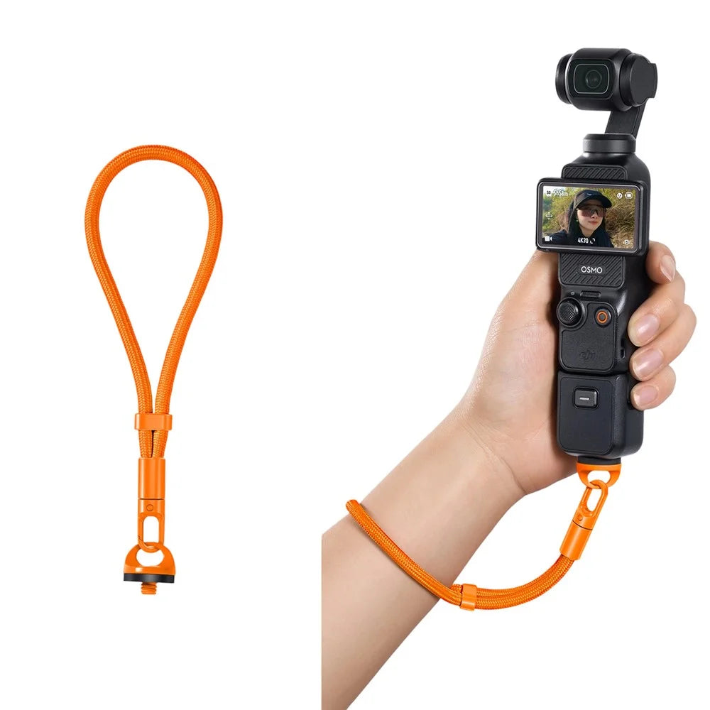 Wrist Strap for DJI Osmo Pocket 4 / Pocket 3 Self-locking Anti-loss Lanyard Swivel Hook Camera Accessories - Orange - 1