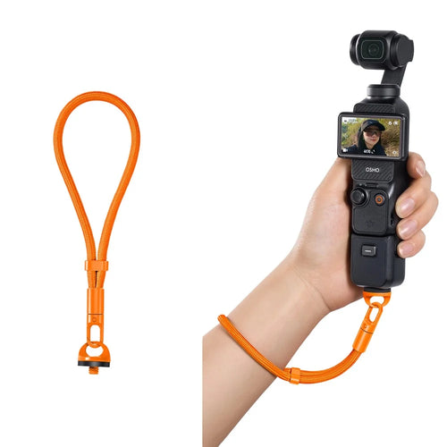 Wrist Strap for DJI Osmo Pocket 4 / Pocket 3 Self-locking Anti-loss Lanyard Swivel Hook Camera Accessories - Orange - 1