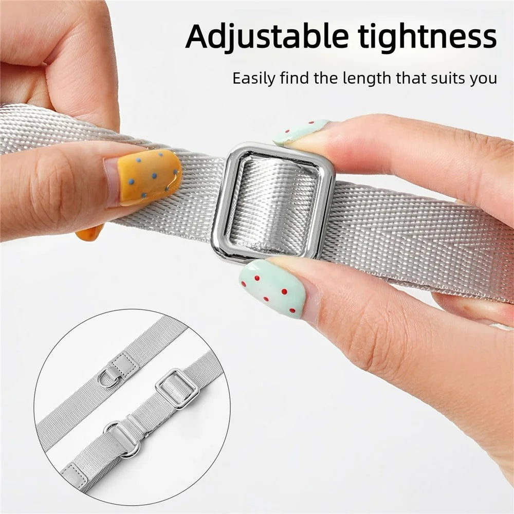 140cm Multifunctional Adjustable Phone Lanyard Strap Detachable Metal Buckle Crossbody Wrist Neck Strap for Mobile Phone - Silver Grey - 4
