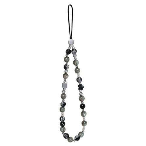 17cm Phone Chain Lanyard Retro Crystal Glass Beads Anti-Lost Phone Strap Wrist Lanyard for Phone Case - 1