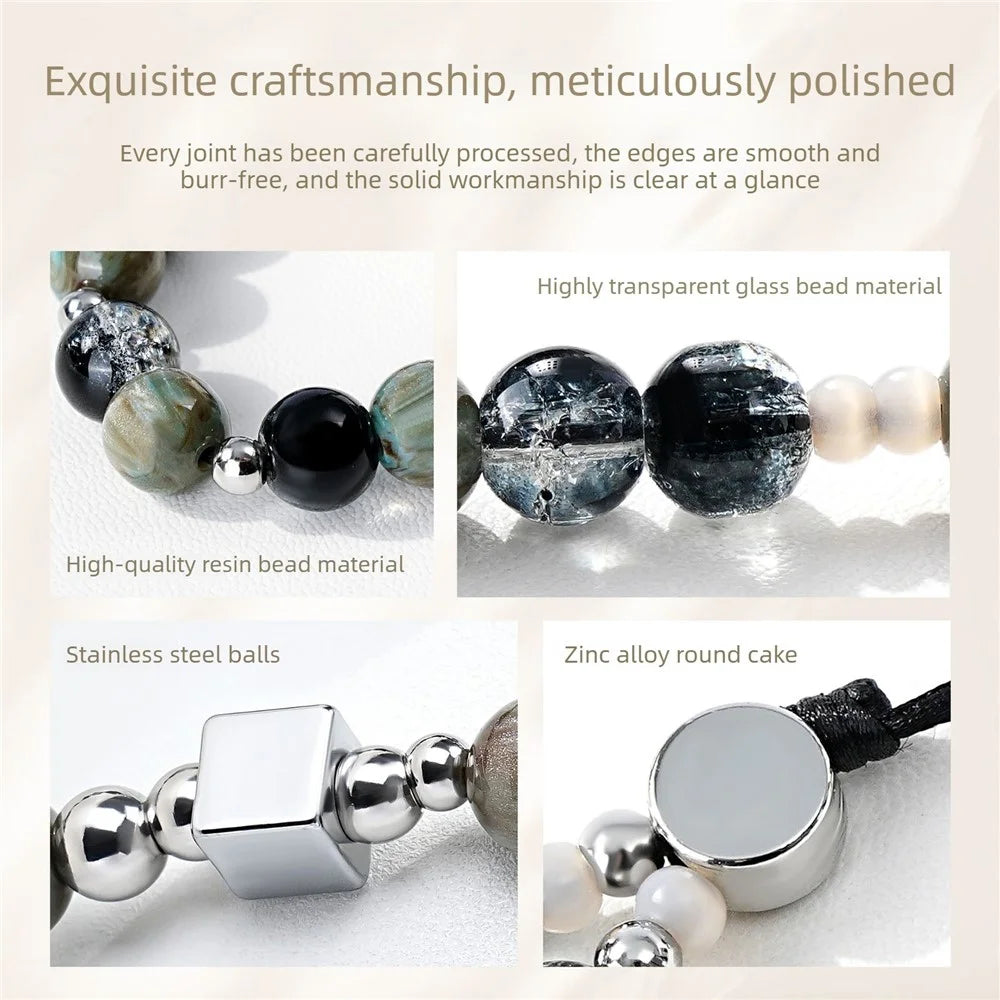 17cm Phone Chain Lanyard Retro Crystal Glass Beads Anti-Lost Phone Strap Wrist Lanyard for Phone Case - 4
