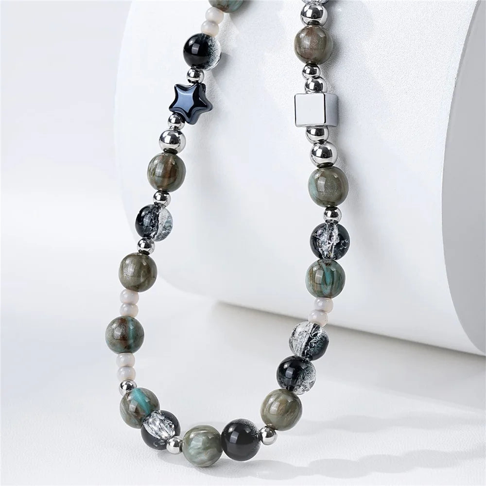 17cm Phone Chain Lanyard Retro Crystal Glass Beads Anti-Lost Phone Strap Wrist Lanyard for Phone Case - 5