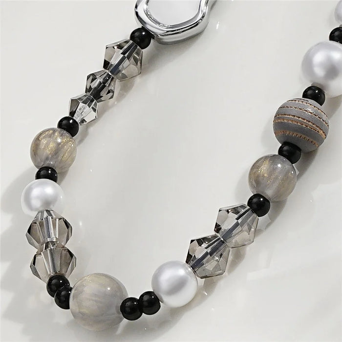 17cm Phone Chain Butterfly Pearl Beaded Lanyard Anti-Lost Phone Strap for Decorative Accessory - 7