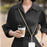 CT-67 1.6m Adjustable Phone Lanyard Crossbody Strap with 60 x 16mm Clear TPU Tether Tab, Strap Diameter: 6mm - Light Camel - 6