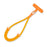 CT-46 23cm Phone Lanyard Woven Polyester Adjustable Length Anti-Loss Hand Strap, Diameter: 6mm - Orange - 2