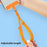 CT-46 23cm Phone Lanyard Woven Polyester Adjustable Length Anti-Loss Hand Strap, Diameter: 6mm - Orange - 5