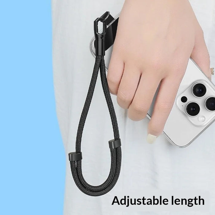 CT-46 23cm Phone Lanyard Woven Polyester Adjustable Length Anti-Loss Hand Strap, Diameter: 6mm - Orange - 7